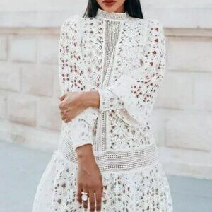 H&M Cream Lace Dress Conscious Collection